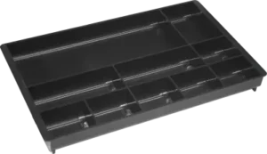 Bantex desk drawer organiser plastic 10 compartment B9841 (Per 1) - Black